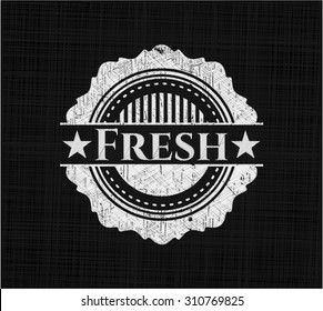 Emblema de tiza fresca