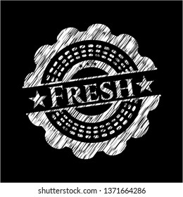 Fresh chalkboard emblem