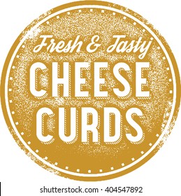 Fresh Cheese Curds Menu Stamp