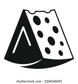 Icono de queso fresco vector simple. Producción de alimentos. Alimentos para vacas
