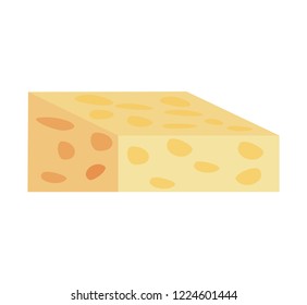 fresh cheese isolated icon