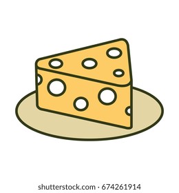 fresh cheese piece icon