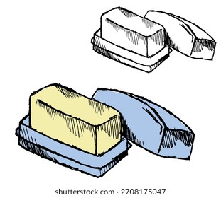 Ilustración de rebanada de queso fresco. Gráfico versátil de Vector lácteo para la industria alimentaria, folletos de mercado y diseños nutricionales. Formato EPS escalable