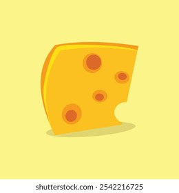 Fresh cheese vector illustration design or dairy product Vector illustration design yellow color with yellow background 