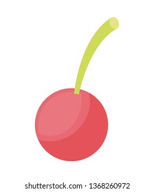 fresh cherry fruit isolated icon