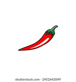 a fresh chili pepper vector illustration