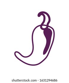 fresh chili pepper vegetable healthy isolated icon vector illustration design