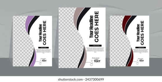 fresh chocolate milkshake flyer design template and fast food restaurant menu