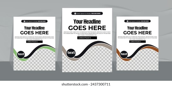 fresh chocolate milkshake flyer design template and fast food restaurant menu