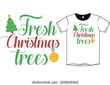 Fresh Christmas trees SVG Design
