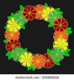   fresh citron wreath