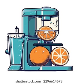 Fresh citrus fruit cocktail, healthy and refreshing isolated