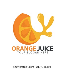 Fresh Citrus Fruits, Citrus fruit slices with fresh liquid. Logo design inspiration
