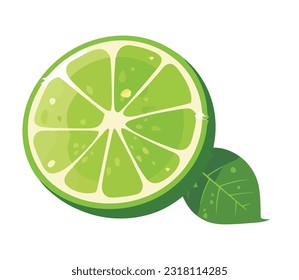 Fresh citrus slice, ripe and juicy summer treat icon isolated