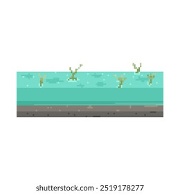 fresh clear lake pixel art