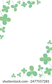 Fresh clover vector background illustration