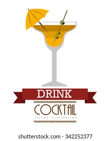fresh cocktail design, vector illustration eps10 graphic 