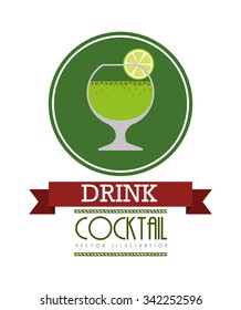 fresh cocktail design, vector illustration eps10 graphic 