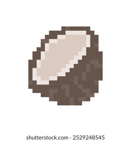 fresh coconut drink pixel art