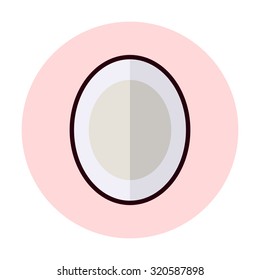 fresh Coconut icon vector illustration