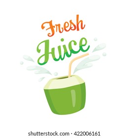 Fresh Coconut Juice, Summer, Tropical Fruits, Healthy Eating, Food, Drink, Natural