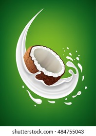 Fresh Coconut Milk Splash