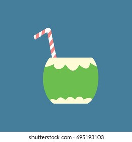 Fresh coconut water vector