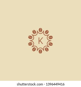 fresh Coffee beans design label