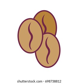 fresh coffee grains with caffeine