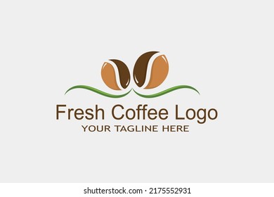 Fresh coffee logo template designs concept vector illustration