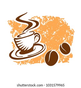 Fresh Coffee Poster Design Background. Concept Vector Artwork with copy Space. Ideal for Food Price Labeling and Poster Layouts.