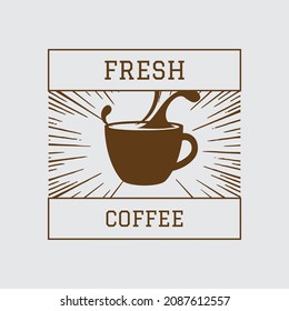 Fresh Coffee T Shirt Design And Vector Illustration. 