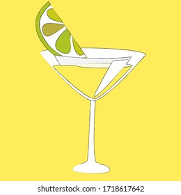 Fresh cold summer lemonade with slices of citrus