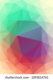 Fresh color Abstract triangle background