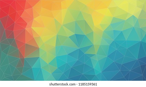 Fresh color geometric triangle wallpaper