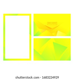 Fresh color template design for presentation and business card vector background