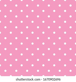Fresh colors dot pink background.seamless pattern.