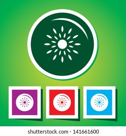 Fresh Colourful Ripe Passion Fruit Icon