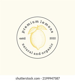 FRESH CONCEPT VINTAGE LEMON FRUIT DESIGN