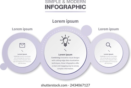 Fresh and concise infographic design. Vector infographic template.