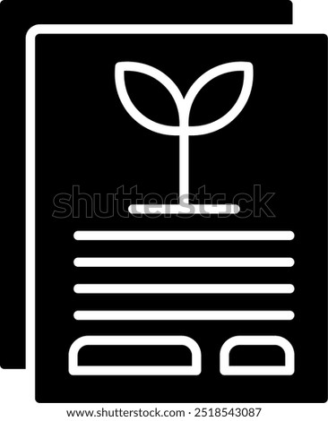 Fresh Content Glyph Vector Icon Design