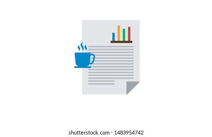 Fresh content icon. Content creation and digital marketing usage. Vector illustration