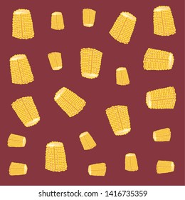 fresh corn background icon vector ilustrate