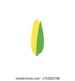 fresh corn illustration logoo vector