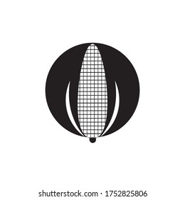 fresh corn illustration logoo vector