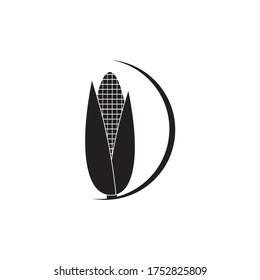 fresh corn illustration logoo vector