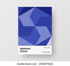 Nueva plantilla de diseño de vectores de portada corporativa. Diseño minimalista de folletos de patrones geométricos.