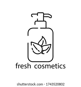 Fresh Cosmetics Line Icon Iluustration Fresh Stock Vector (Royalty Free ...