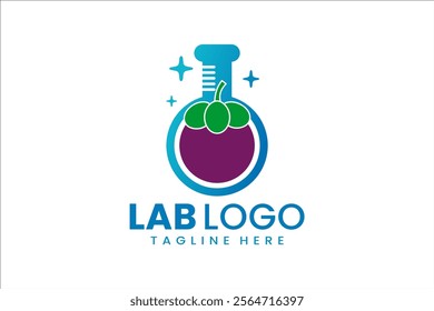 Fresh and creative fusion of lab and mangosteen, perfect for innovative branding