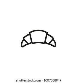 Fresh croissant icon